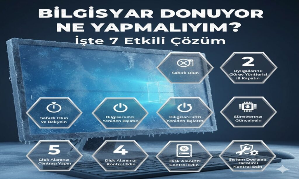 Bilgisayar Donuyor Ne Yapmalıyım? İşte 7 Etkili Çözüm