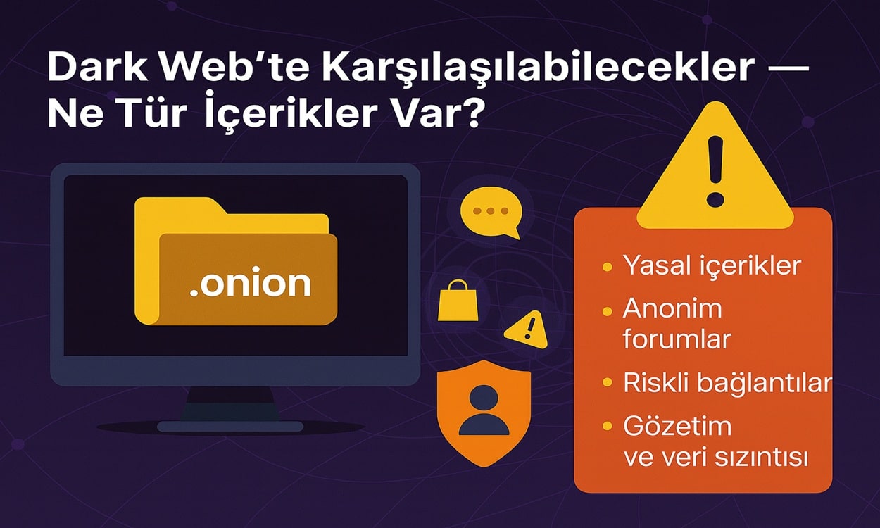 Dark Web’te Karşılaşılabilecekler — Ne Tür İçerikler Var